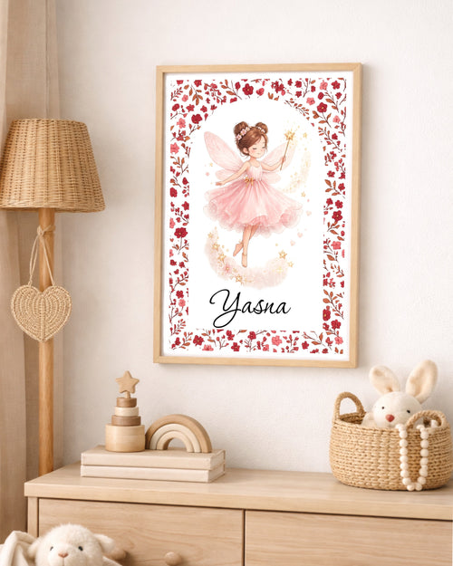 Fée Liberty rouge - Prénom