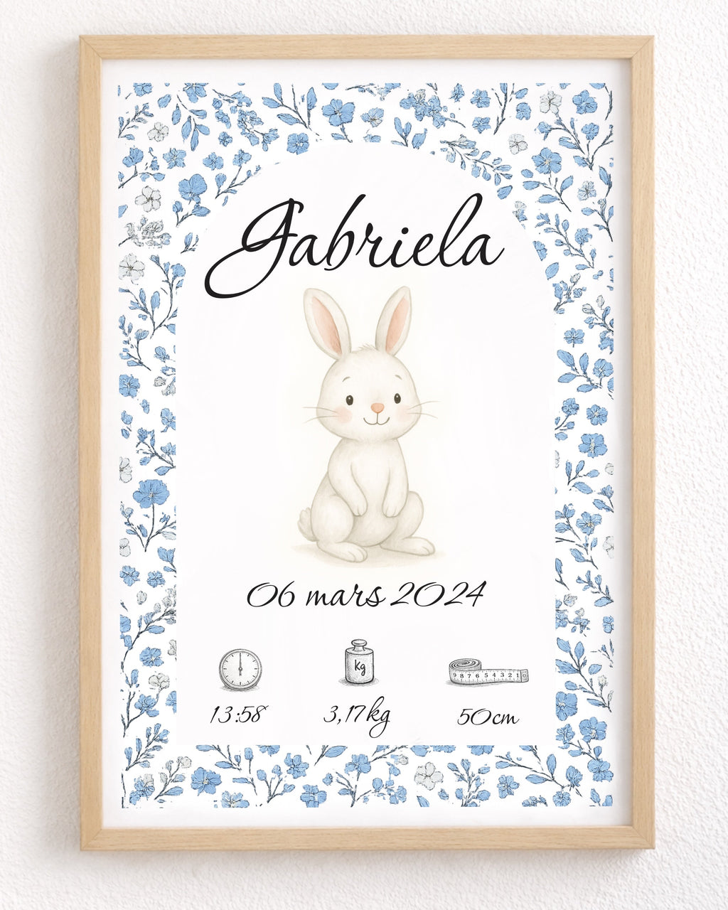 Lapin Blanc Liberty bleu - Naissance