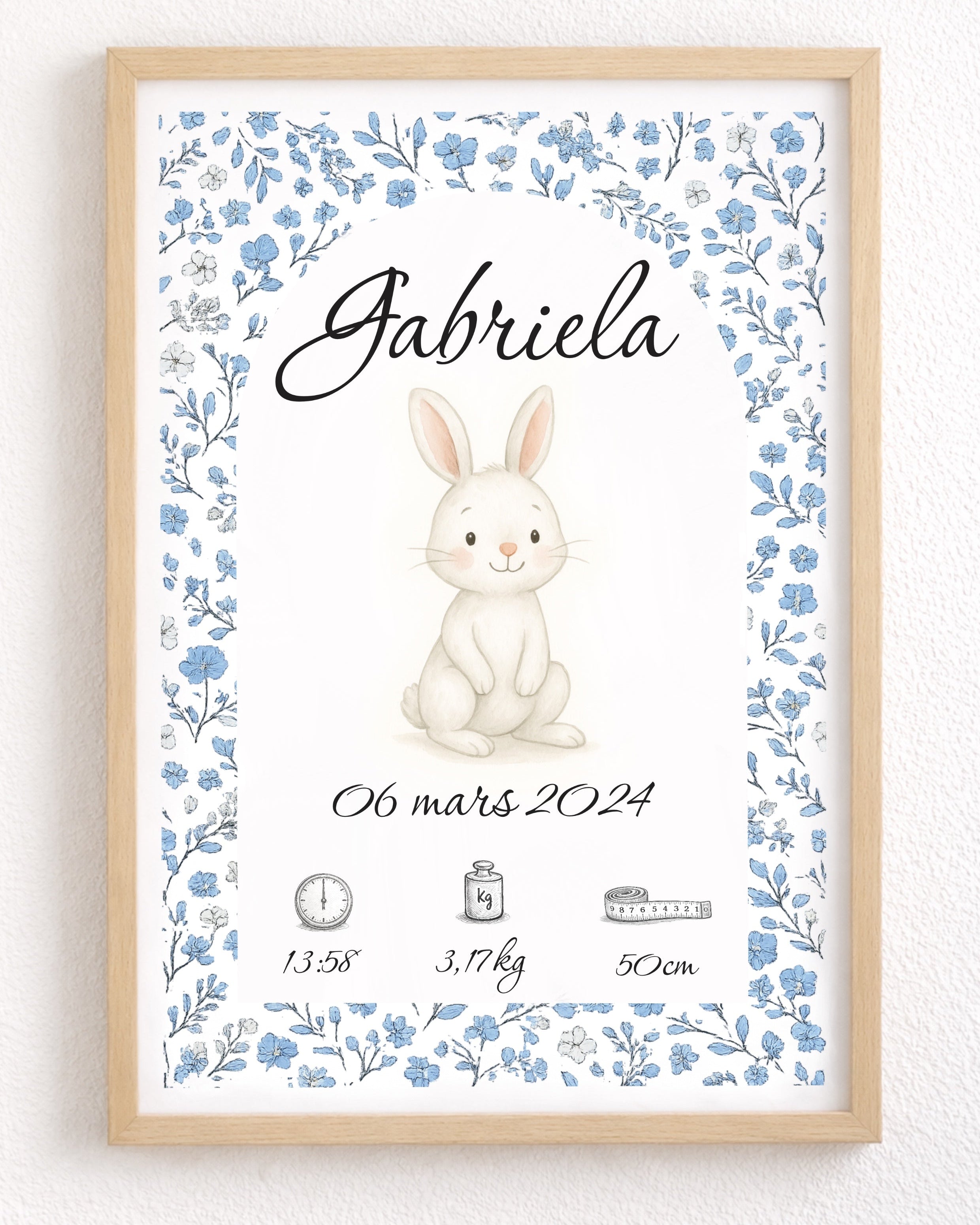 Lapin Blanc Liberty bleu - Naissance