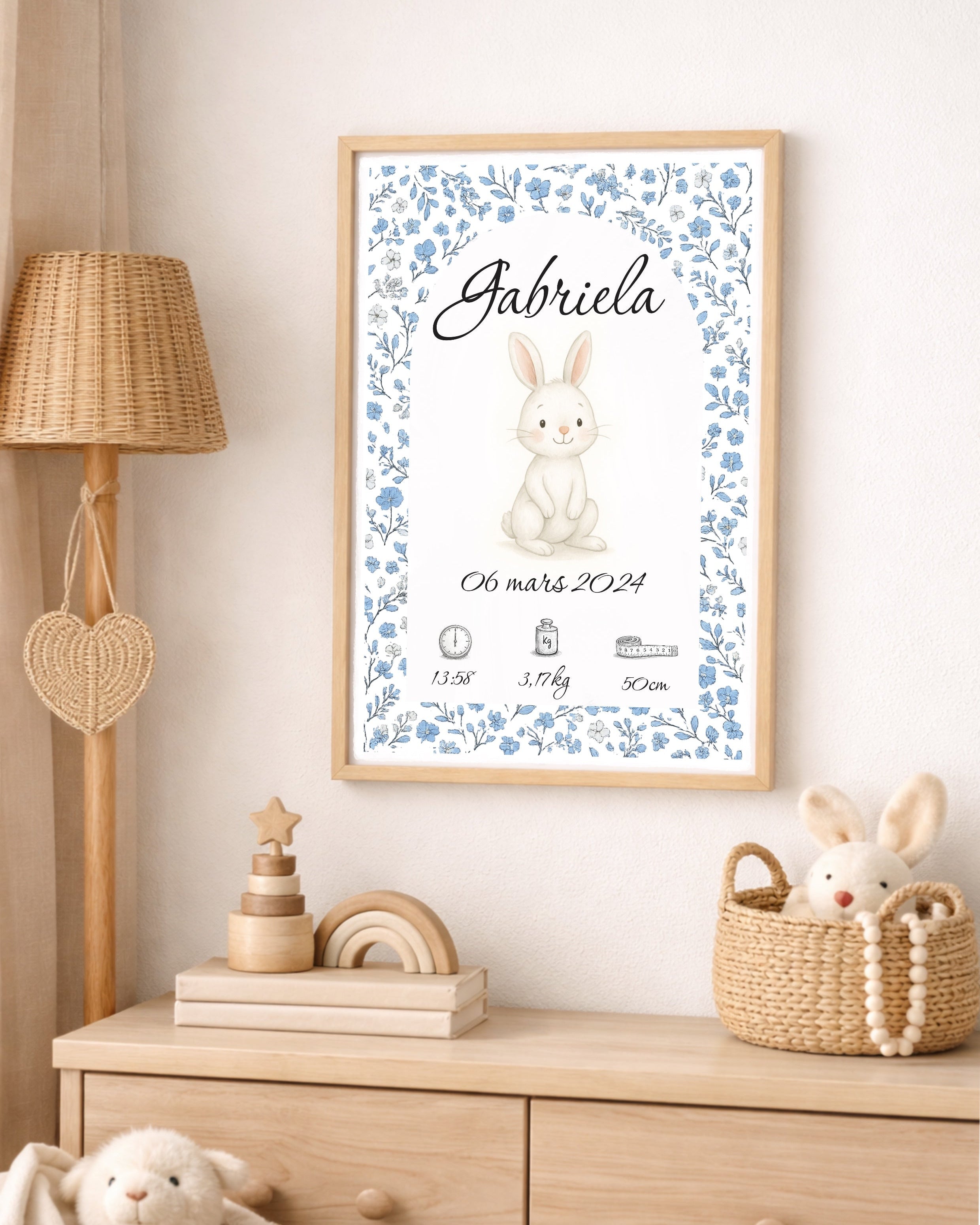 Lapin Blanc Liberty bleu - Naissance