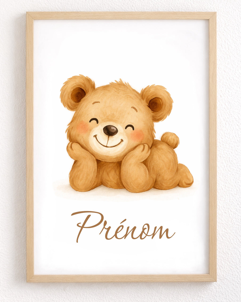 Lot de 3 Affiches Oursons - Prénom