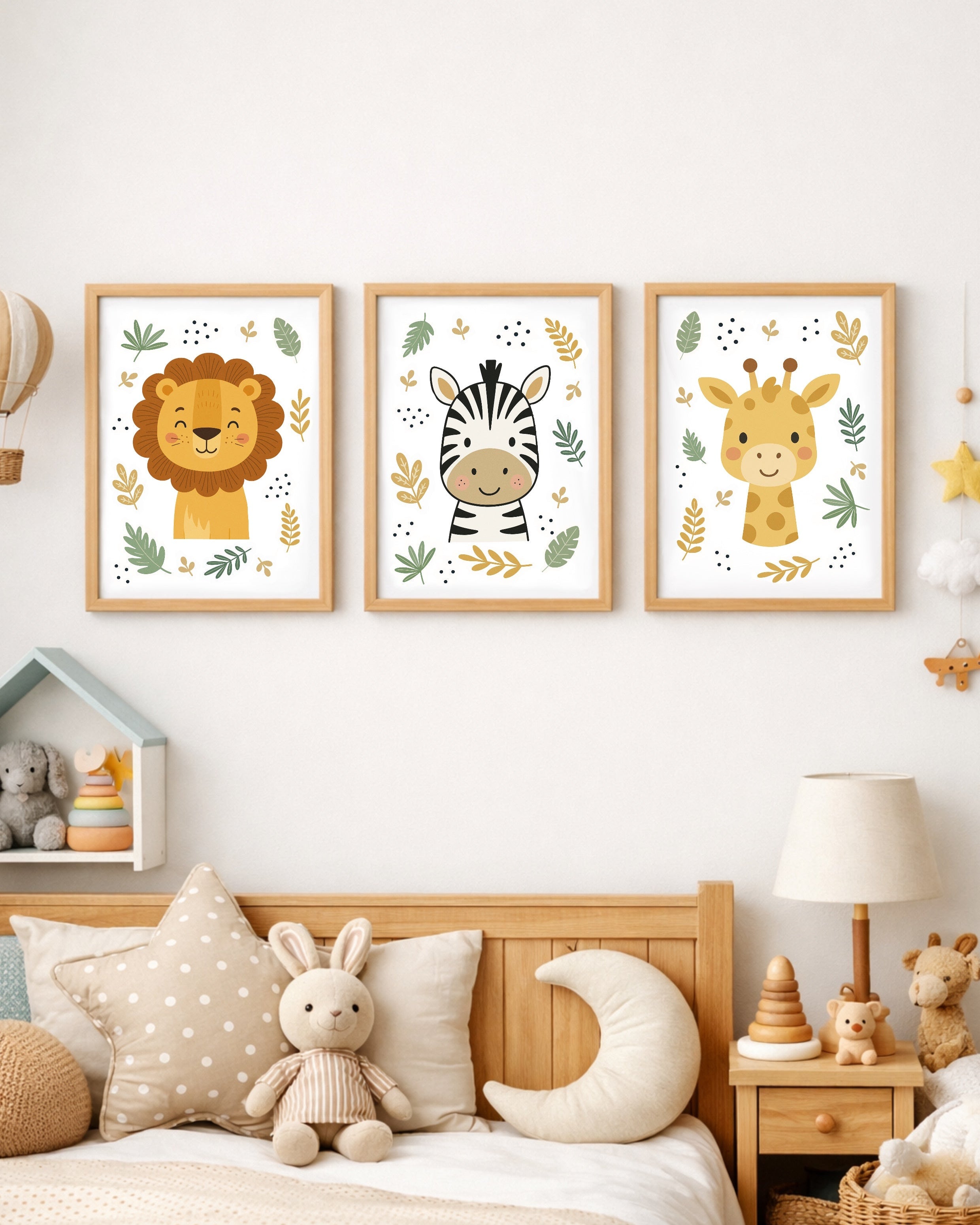 Lot de 3 Affiches "Savane"