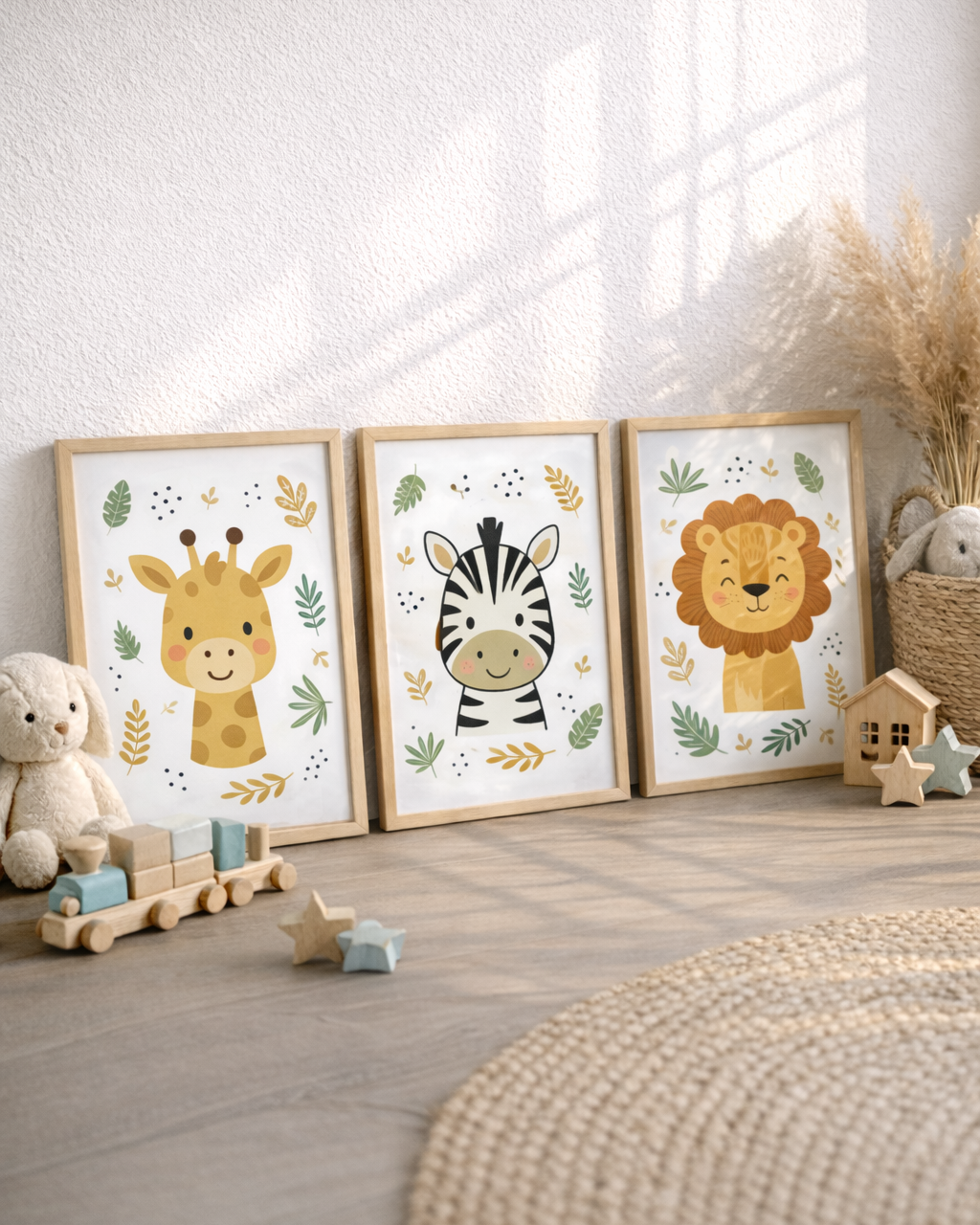 Lot de 3 Affiches "Savane"